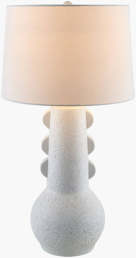 Kaven Rustic White Table Lamp