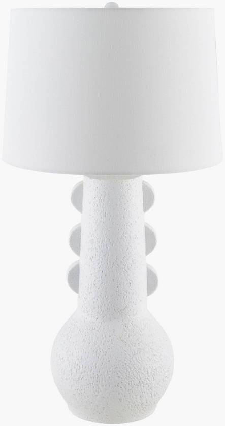 Kaven Rustic White Table Lamp