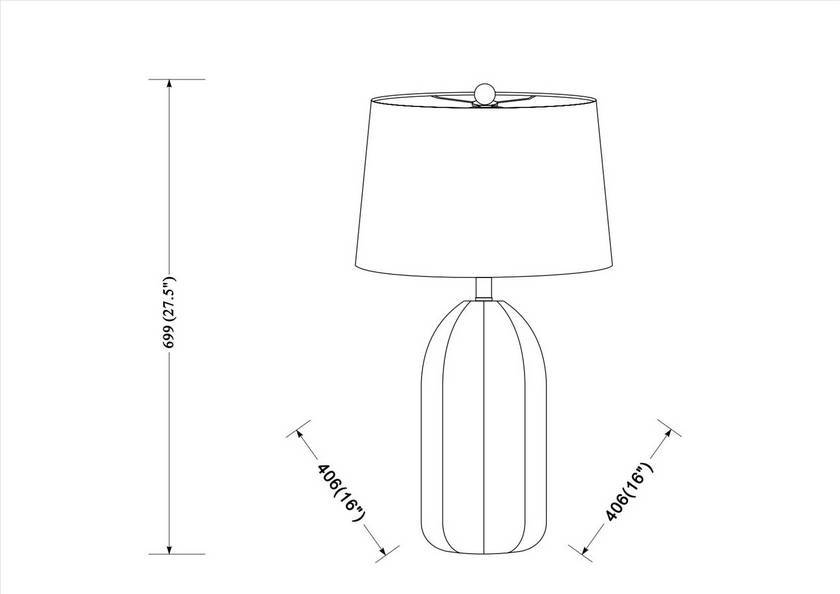 Waddell Modern Black Table Lamp