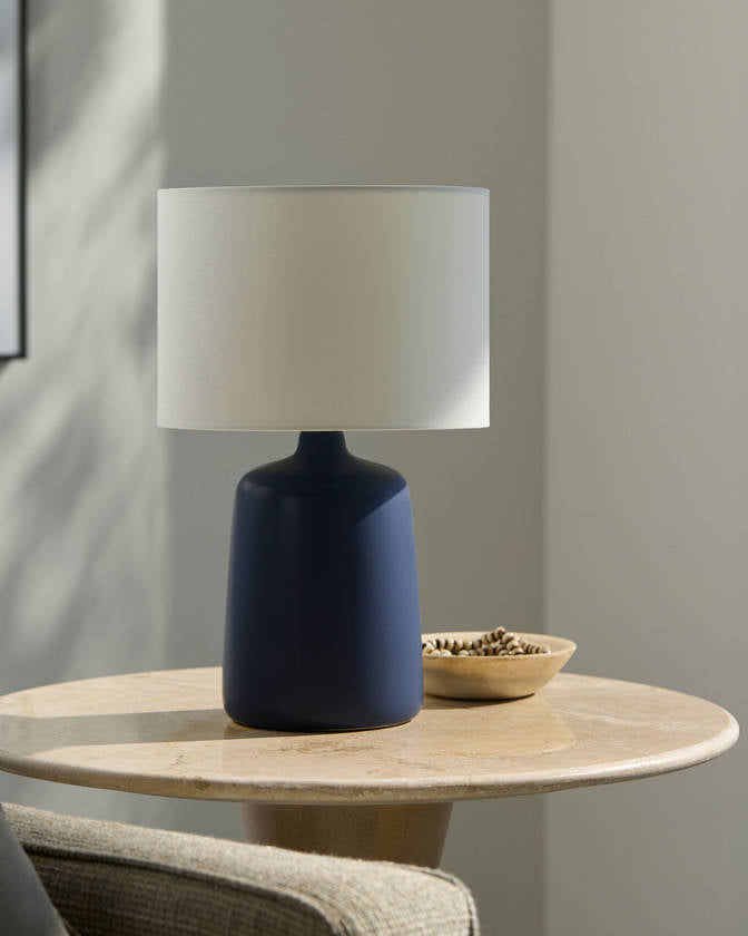 Sciota Traditional Navy Table Lamp