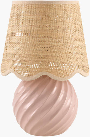 Sharenna Traditional Dusty Rose Table Lamp