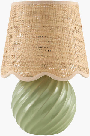 Sharenna Traditional Green Table Lamp