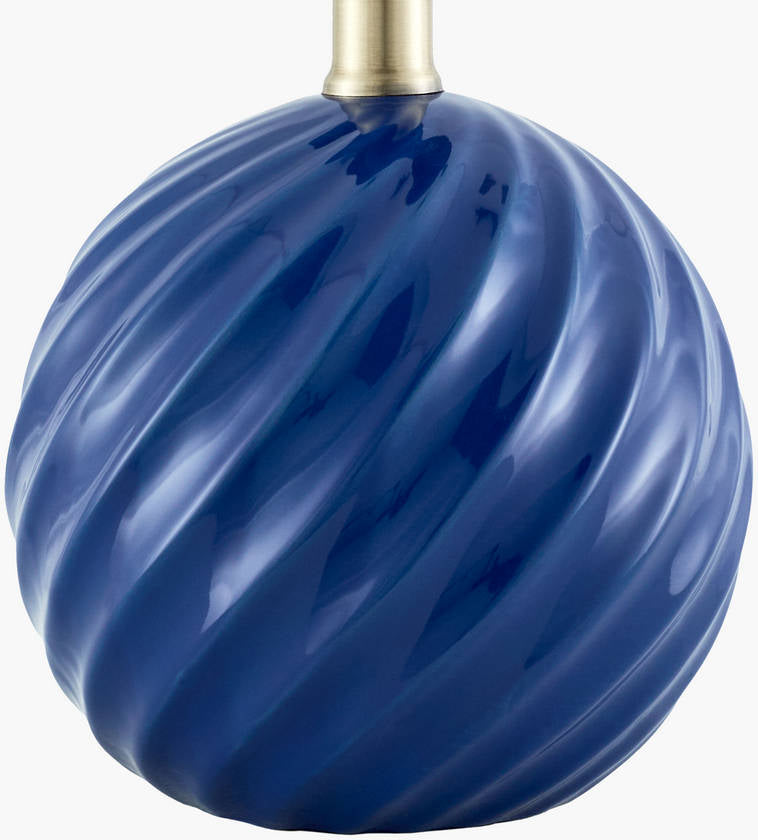 Sharenna Traditional Navy Table Lamp