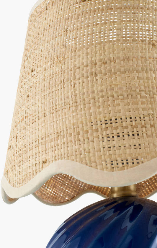 Sharenna Traditional Navy Table Lamp