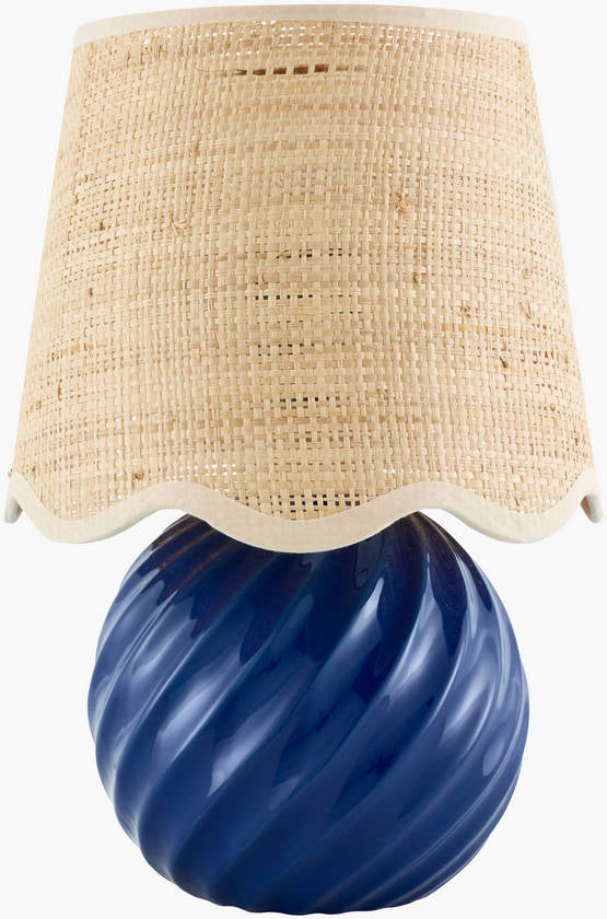 Sharenna Traditional Navy Table Lamp