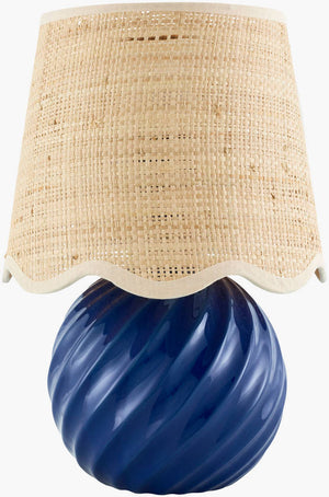 Sharenna Traditional Navy Table Lamp