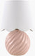 Tyneisha Traditional Pale Pink Table Lamp