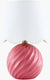 Tyneisha Traditional Pink Table Lamp