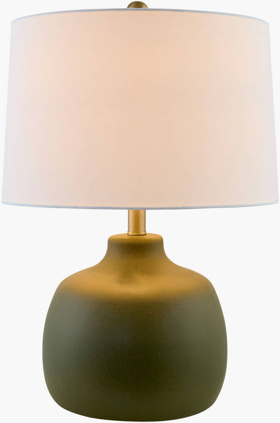 Nekesha Rustic Green Table Lamp