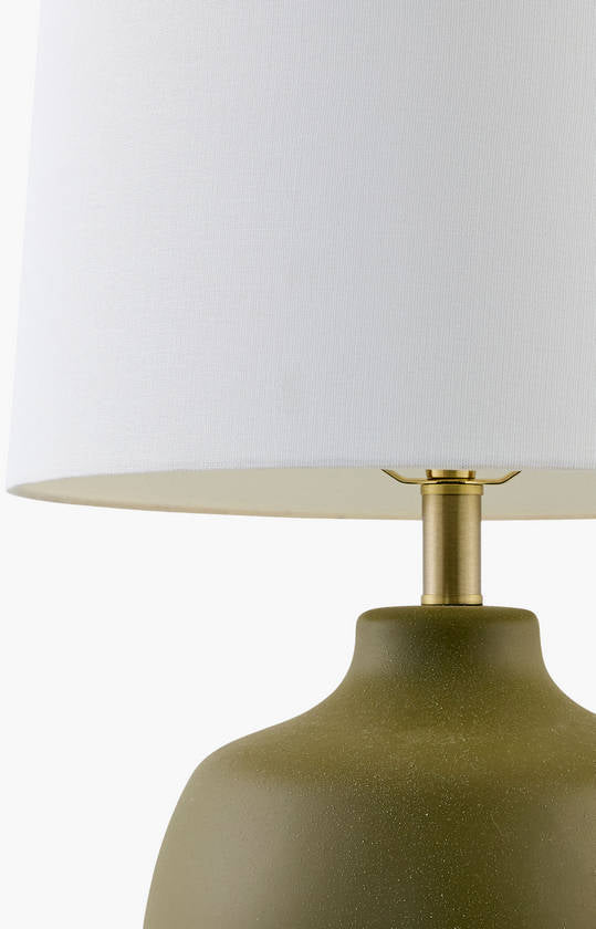 Nekesha Rustic Green Table Lamp