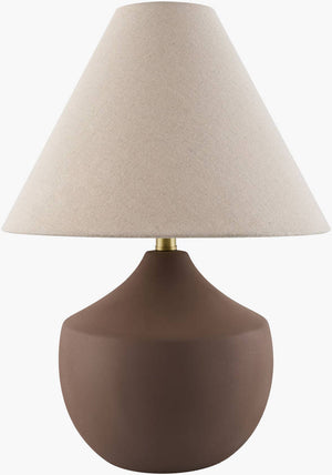Zeke Rustic Dark Brown Table Lamp