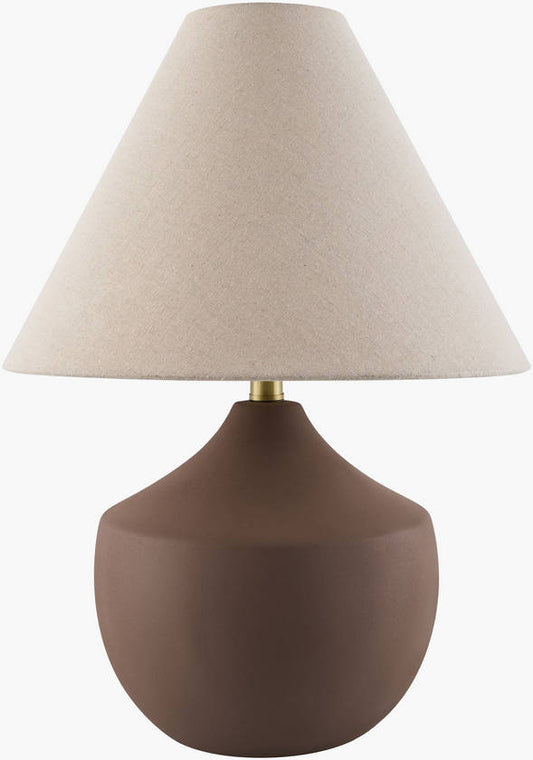 Zeke Rustic Dark Brown Table Lamp