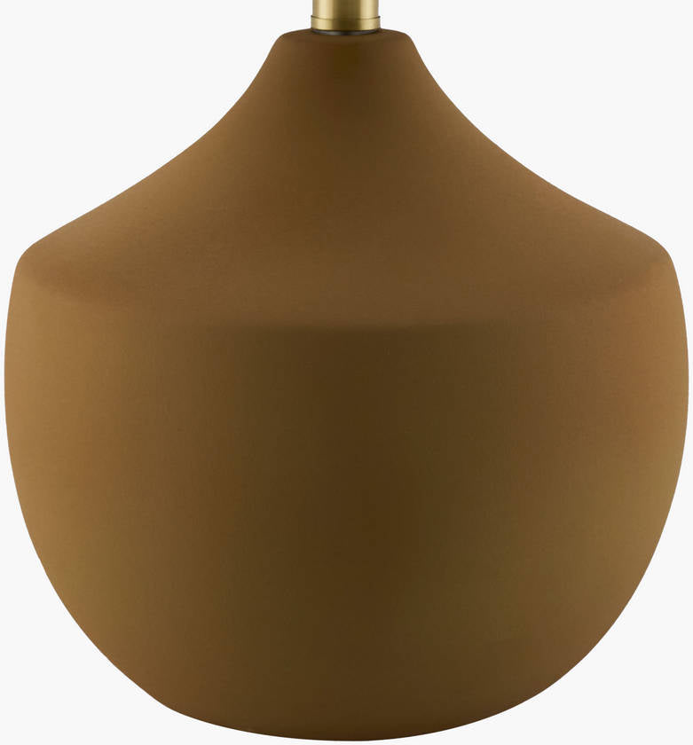 Zeke Rustic Brown/White Table Lamp