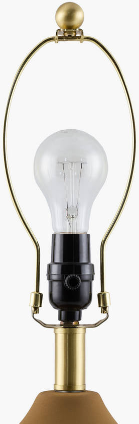 Zeke Rustic Brown/White Table Lamp