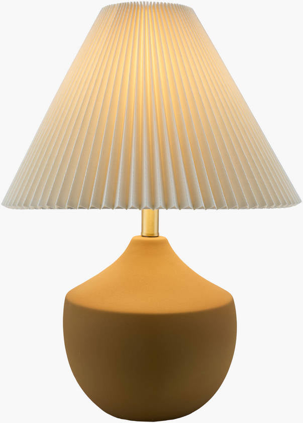 Zeke Rustic Brown/White Table Lamp