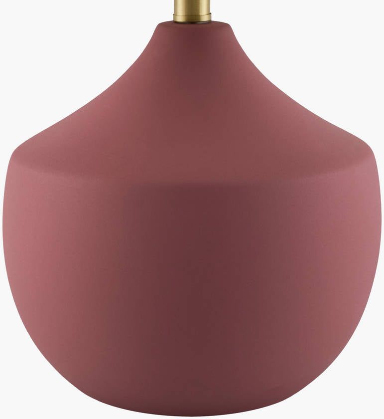 Zeke Rustic Brick/White Table Lamp