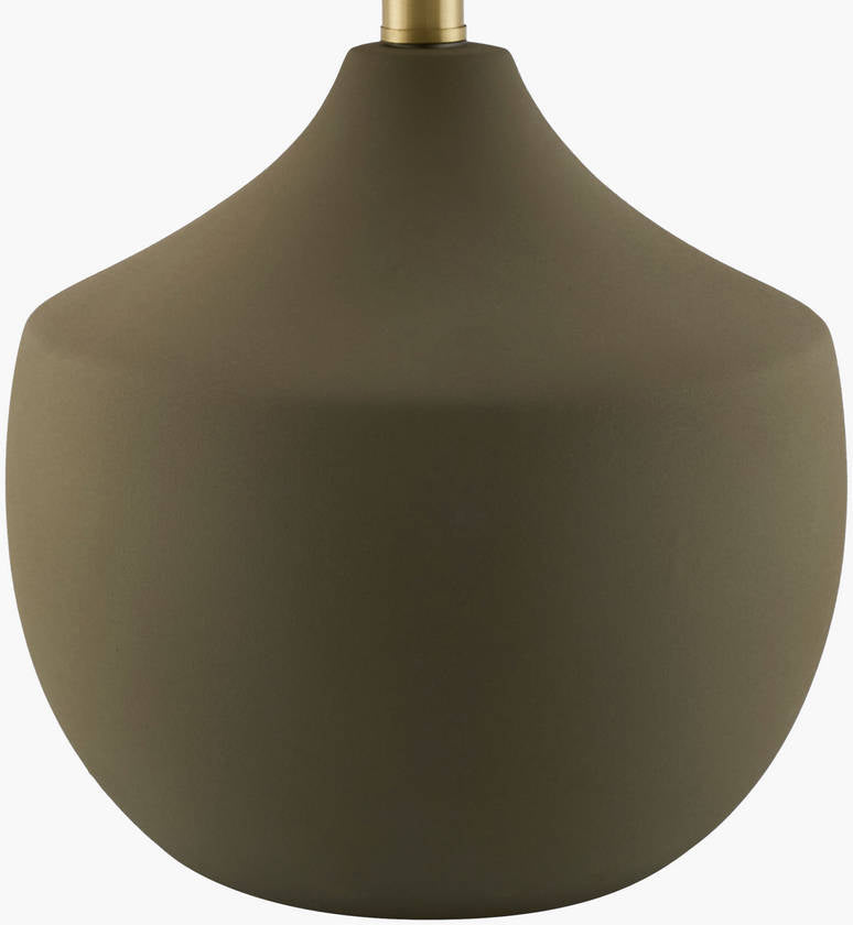 Zeke Rustic Green/White Table Lamp