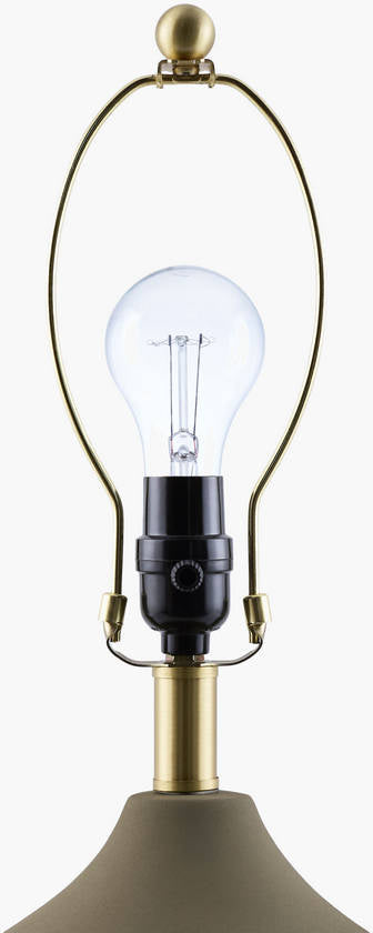 Zeke Rustic Green/White Table Lamp