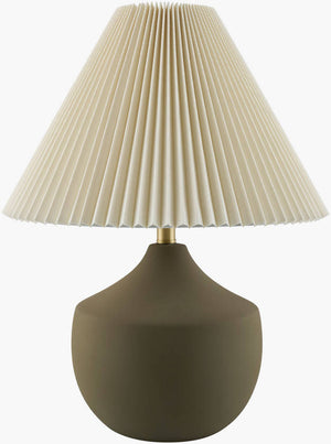 Zeke Rustic Green/White Table Lamp