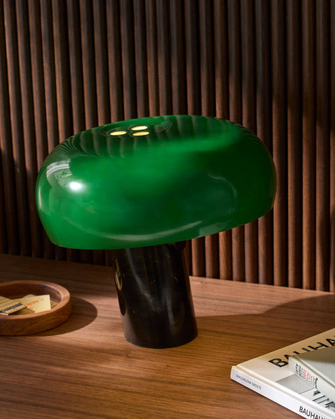 Amaya Traditional Green Table Lamp