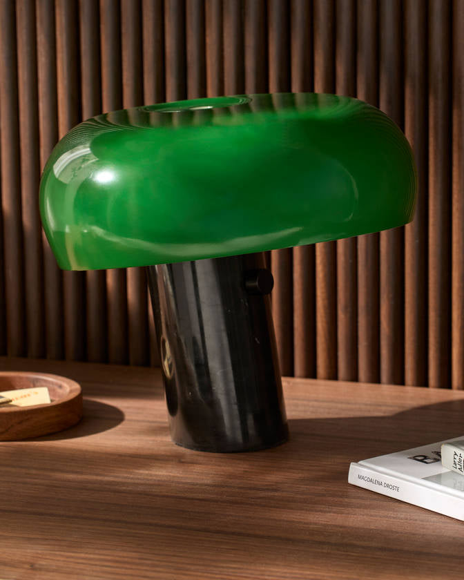 Amaya Traditional Green Table Lamp
