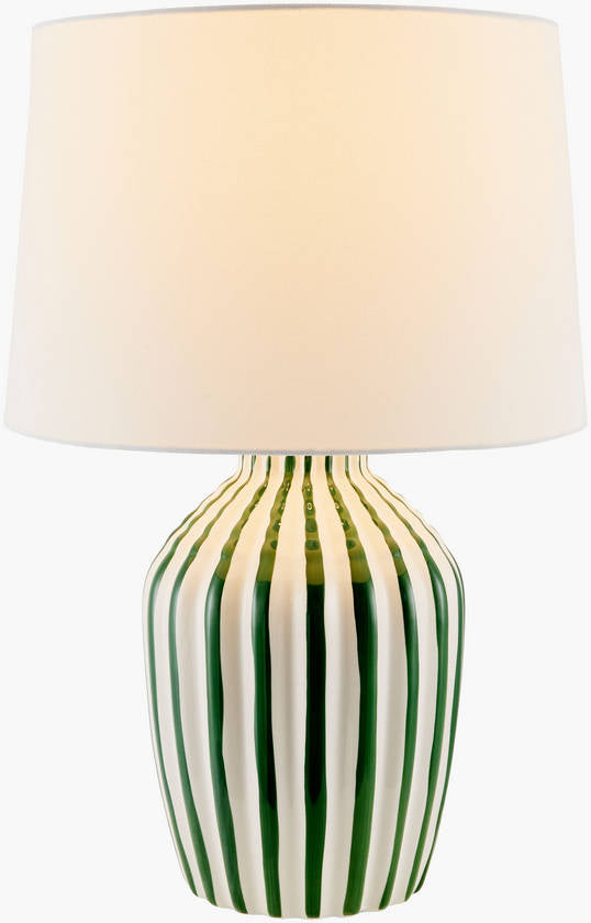 Hebah Rustic Green Table Lamp