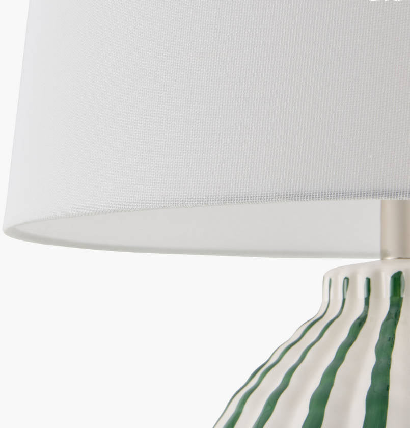 Hebah Rustic Green Table Lamp