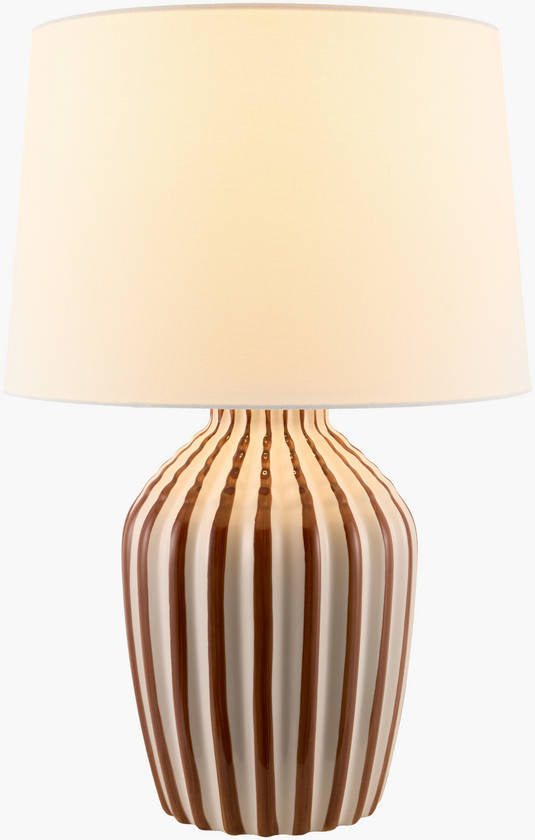 Hebah Rustic Brown Table Lamp