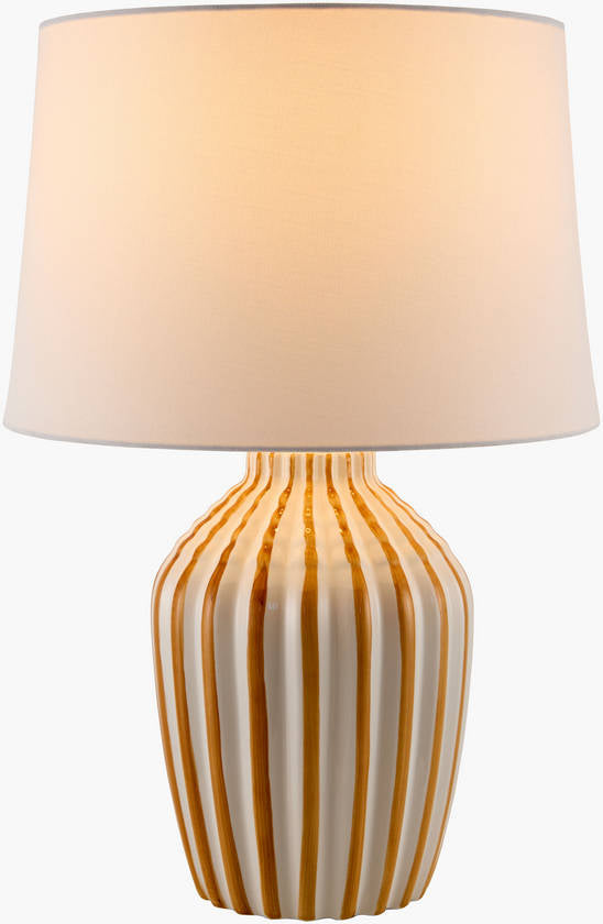 Hebah Rustic Tan Table Lamp