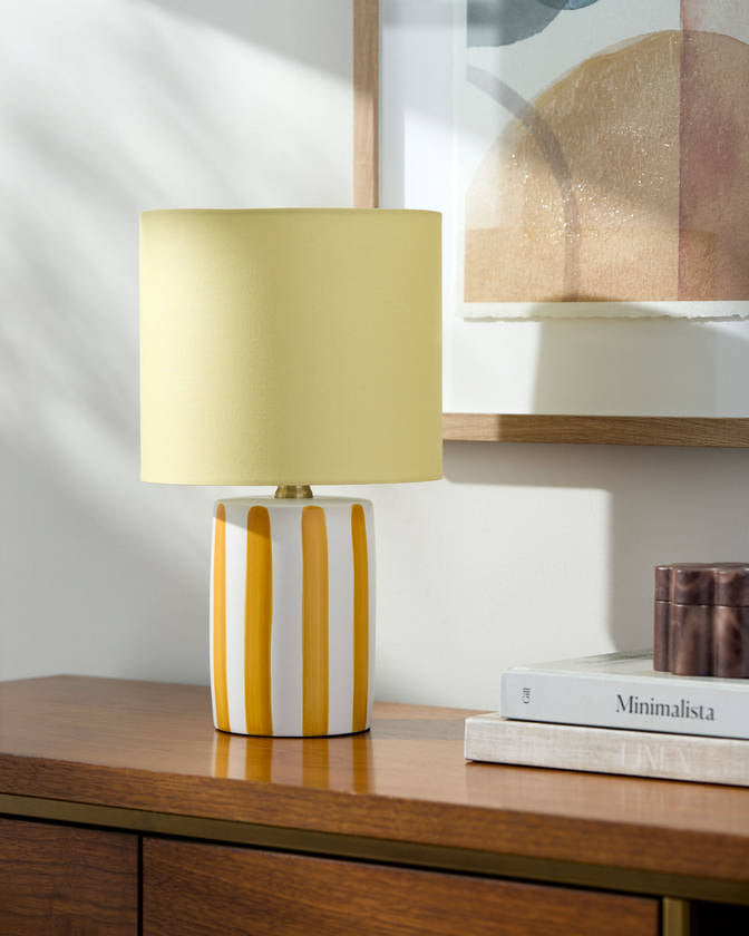 Deandrae Modern Yellow Table Lamp