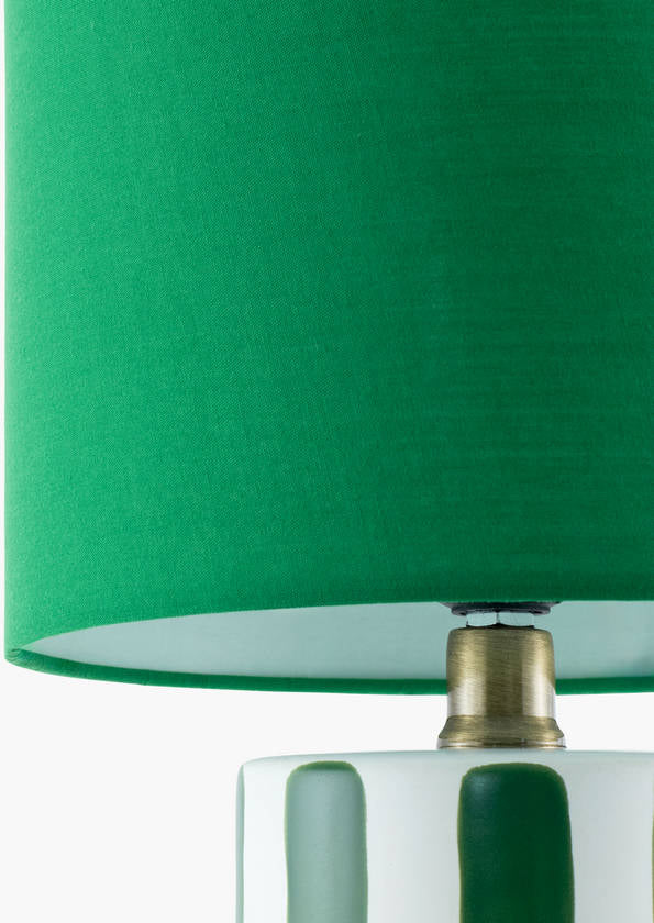 Deandrae Modern Dark Green Table Lamp