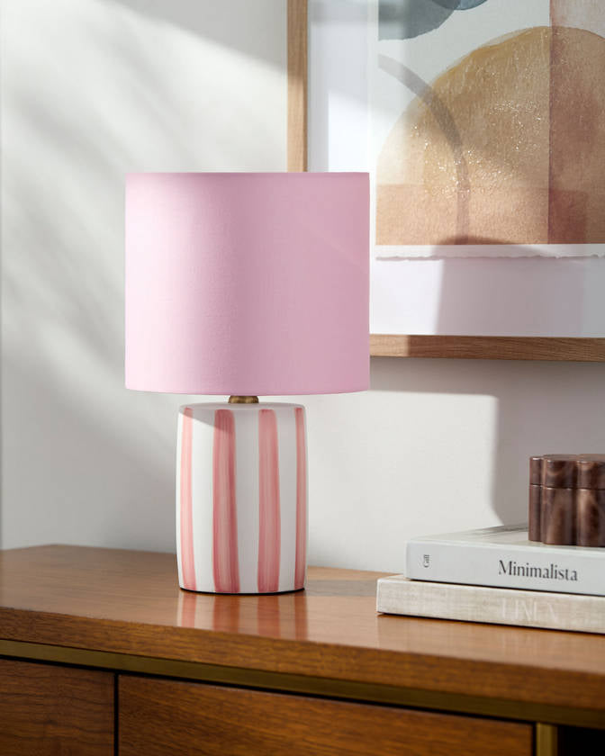 Deandrae Modern Pink Table Lamp