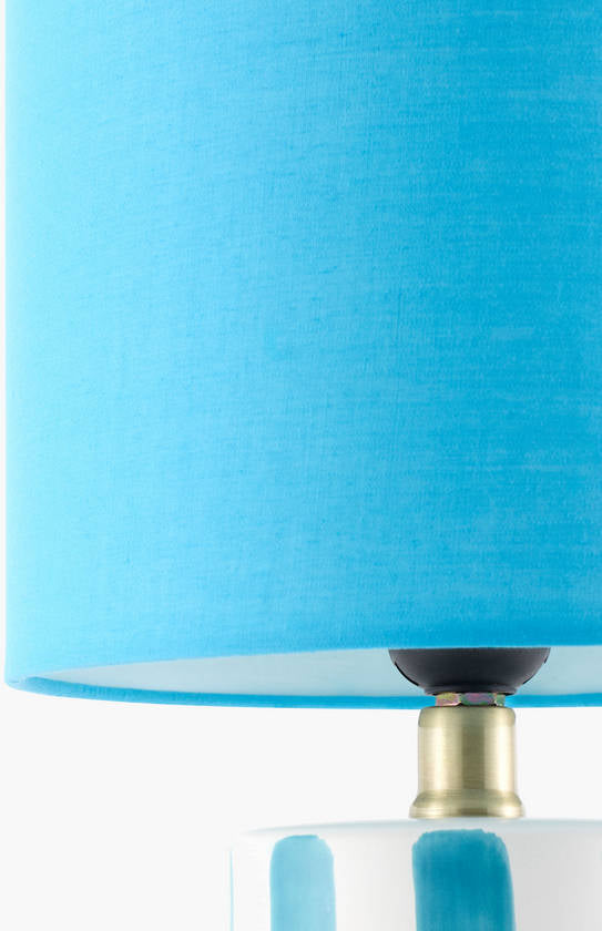Deandrae Modern Blue Table Lamp