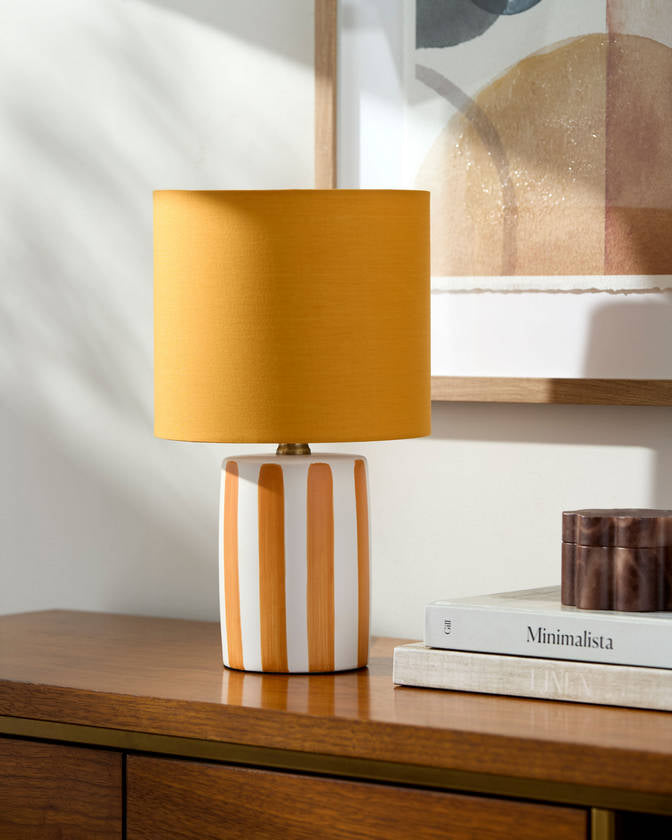 Deandrae Modern Orange Table Lamp