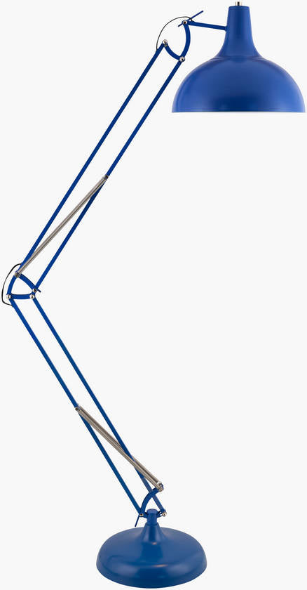 Charitie Rustic Blue Floor Lamp