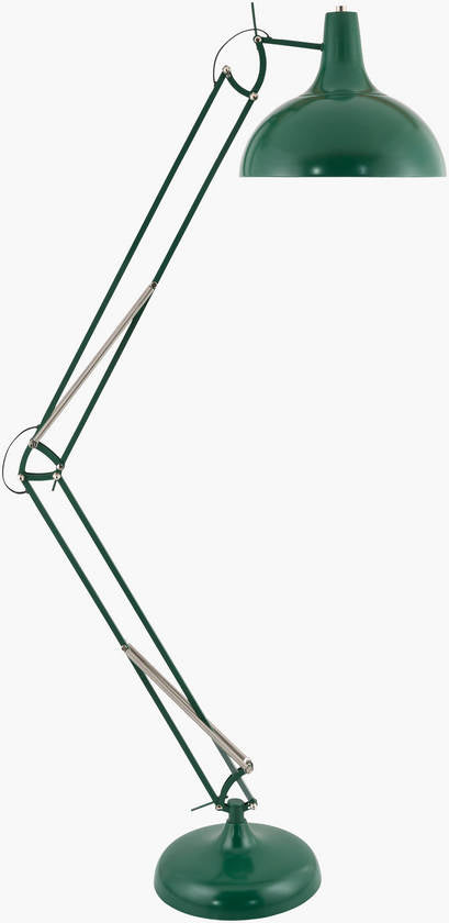 Charitie Rustic Green Floor Lamp