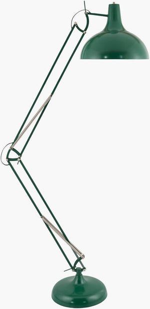 Charitie Rustic Green Floor Lamp