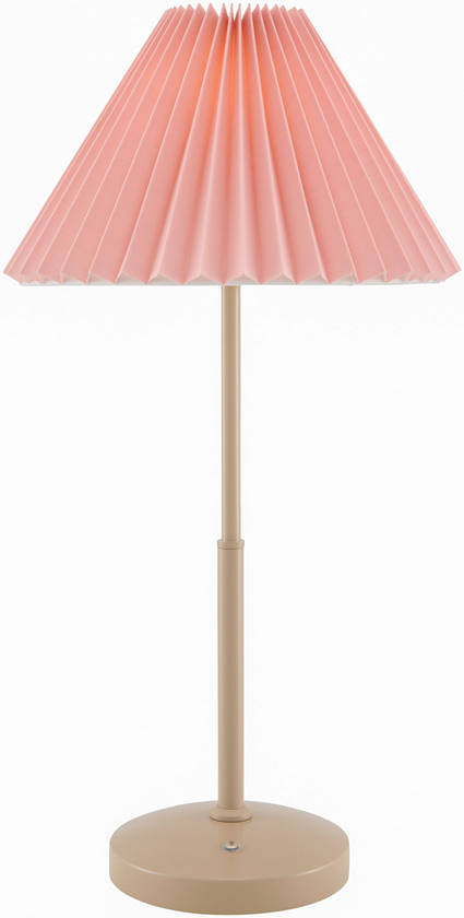 Shamya Traditional Pink/Cream Table Lamp