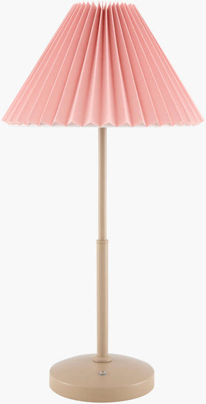 Shamya Traditional Pink/Cream Table Lamp