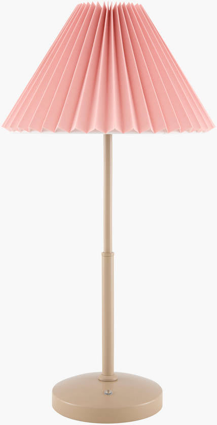 Shamya Traditional Pink/Cream Table Lamp