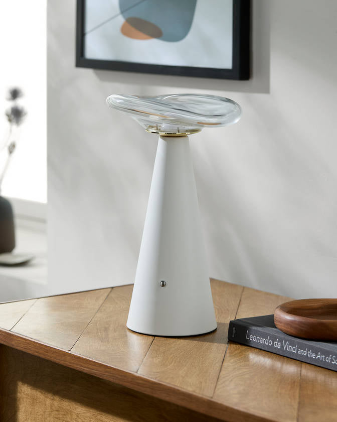 Jud Traditional White Table Lamp