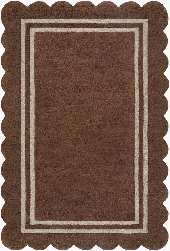 Sanaa Modern Chocolate Area Rug