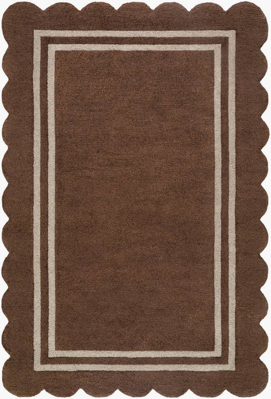Sanaa Modern Chocolate Area Rug
