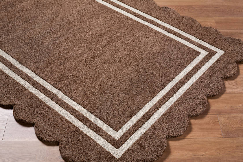 Sanaa Modern Chocolate Area Rug