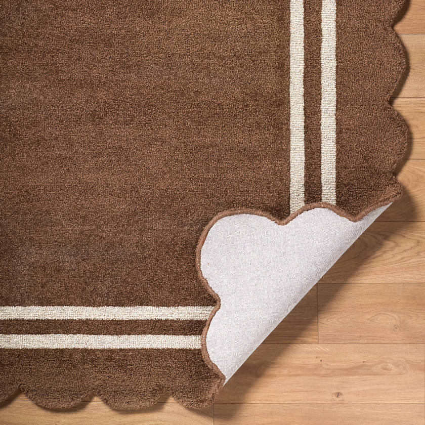 Sanaa Modern Chocolate Area Rug