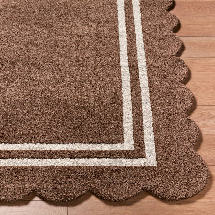 Sanaa Modern Chocolate Area Rug