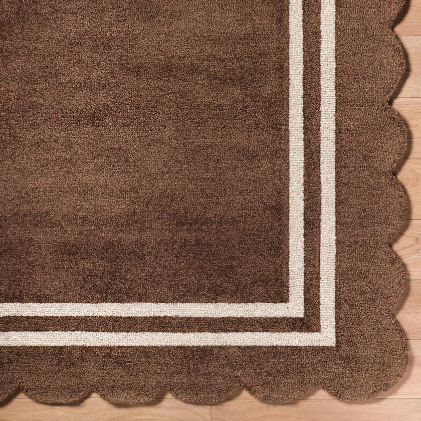 Sanaa Modern Chocolate Area Rug