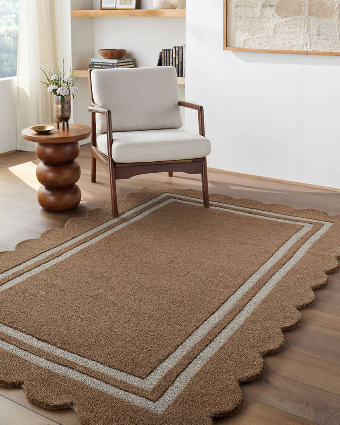 Sanaa Modern Umber Area Rug