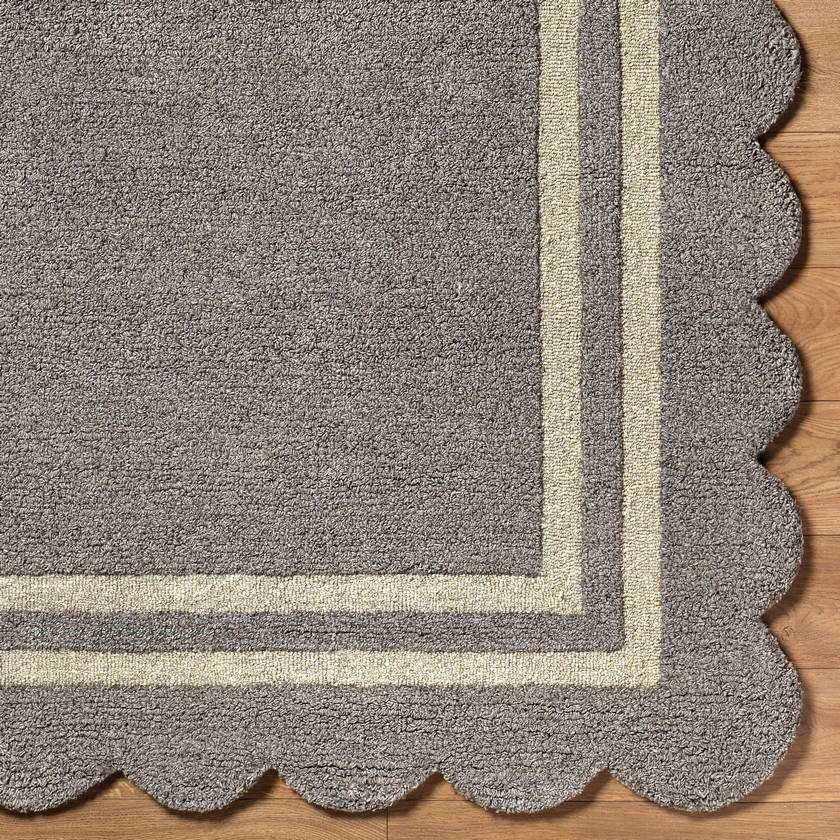 Sanaa Modern Slate Gray Area Rug