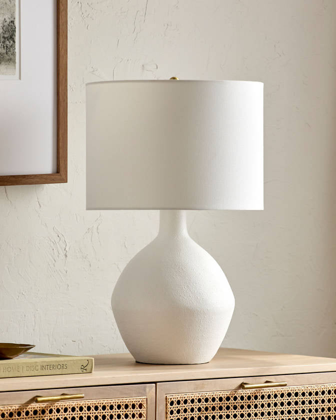 Rebeka Traditional White Table Lamp